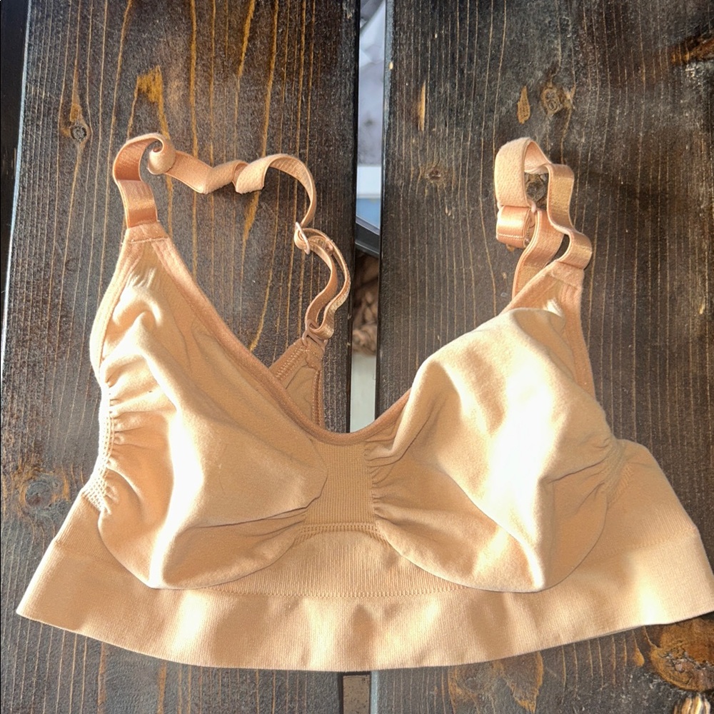 Skims Tan Wireless Bra